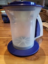 Tupperware, Rucki Zucki, Mehl -Puderzuckersieb,Blau Milchig