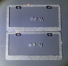 2 White Diamond CRYSTAL Metal