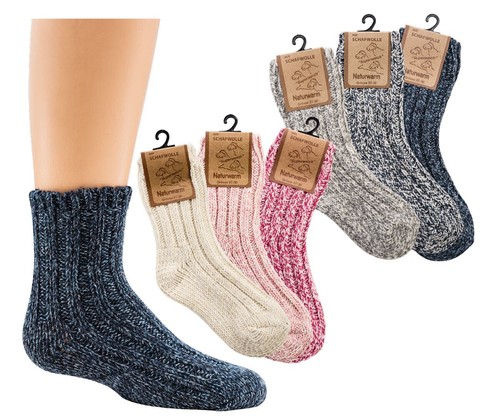 Paar norweger socken mit - 3-6,