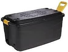 Strata Heavy Duty Aufbewahrungskoffer mit Deckel und Rollen 110 Liter