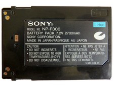 Sony NP-F300 Camcorder Große
