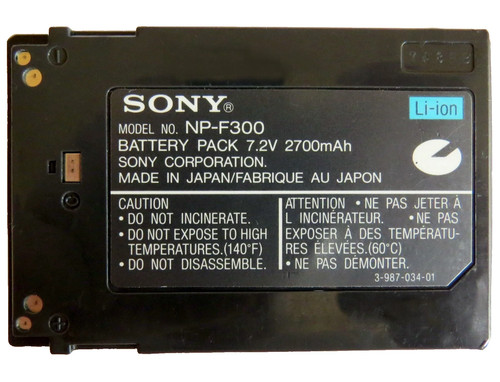 Sony f300 camcorder große - sony, np-f300