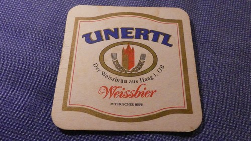 Bierdeckel unertl weißbier - "unertl",