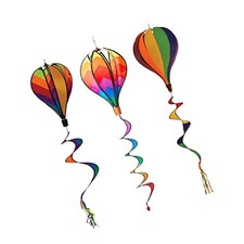 3X Windspiel Heißluftballon