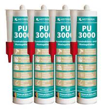 HOTREGA Konstruktionskleber Montagekleber PU3000 Kraftkleber Klebstoff 4x 310ml