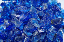 Gartendekoration Glasbrocken