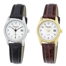 Eichmüller Ø26mm Damenuhr Datum 2 Farben 1301.6c