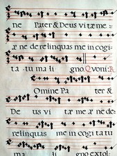 Orginalblatt Handschrift