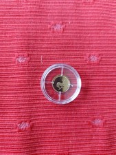 2 Stück Krüger-Büste/Springbock Polierte Platte 585 Gold 2007, 0,5 g