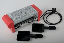 Küchenprofi Raclette Hot Stone Duo für 2 Personen mit 2 Pfännchen. 