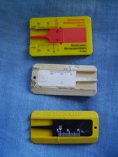 Reifenprofilmesser Shell Dunlop Michelin Vintage Profiltiefenmesser Profilmesser