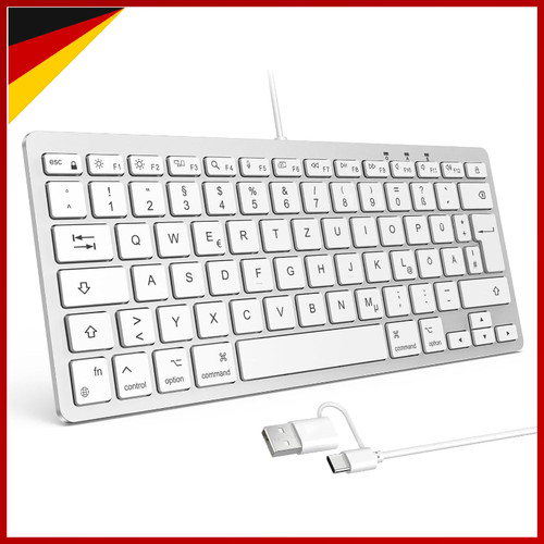 Kabelgebundene tastatur qwertz - kabelgebundene,