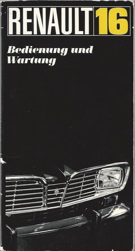 Renault owners manual 1968 - renault,