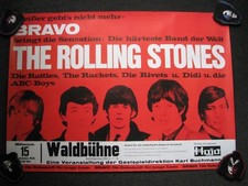 The Rolling Stones-15. September 1965 Berlin Waldbühne-Tourplakat-REPRINT-Bravo