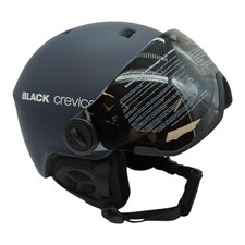 Black Crevi Erwachsene Skihelm Gstaad, Navy/Weiß, 54-57 cm
