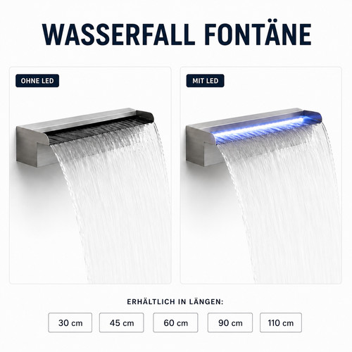 Pool wasserfall fontäne - wasserfall,