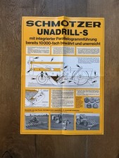 Orig. SCHMOTZER Unadrill FENDT Geräteträger Traktor Prospekt Brochure Bulldog D7