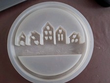 1 Silikonform Häuser im Ring Back-Harz-Wachsformen