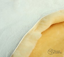 Öko Lammfell echt medizinisch gegerbt Schaffell Merino Naturfell waschbar 2.Wahl