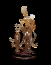 Statuette Guanyin aus Achat