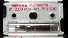 Rotring 750 200 micronorm 2,00 mm - Zeichenkegel - NOS 