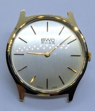 Herrenuhr BCW Gelbgold 585/- (14Kt.) mechanisch, Handaufzug, überholt, Garantie
