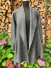Blazer/Jacke 100% Leinen XL dunkelgrau Neu ungetragen 