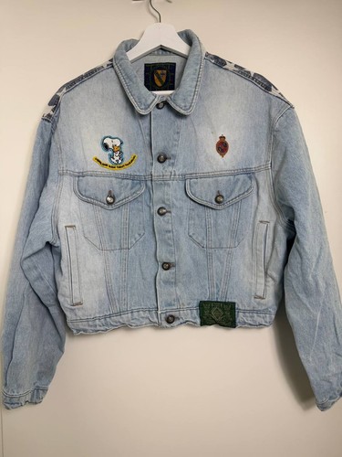 Vintage cropped jeansjacke - vintage,