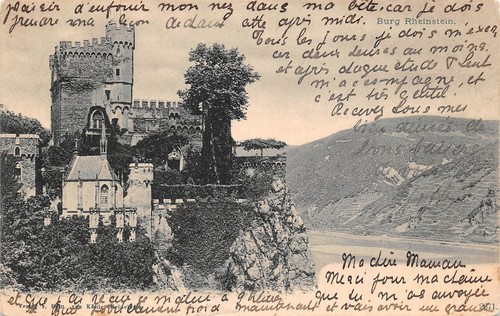 Burg rheinstein panorama - burg,