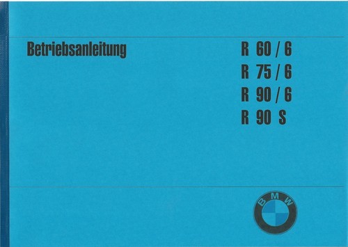 Betriebsanleitung bmw 60 6 - r, 60/6