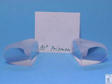 2x Optisches Prisma 90°, Umlenkprisma, Reflexionsprisma (Glas, 53 x 37 x 27 mm)