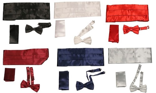 Kummerbund mit fliege und - kummerbund,