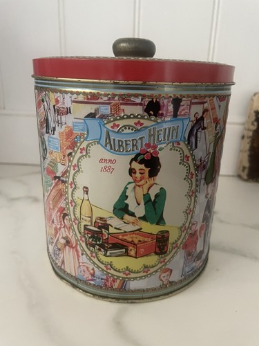 Vintage blechdose keksdose - blechdose,