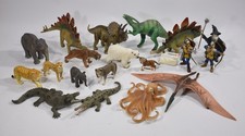 SCHLEICH TIERFIGUREN SAMMLUNG Dinosaurier Safaritiere Meerestiere Ritterkonvolut