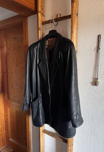übergang leder mantel xl - Übergang,