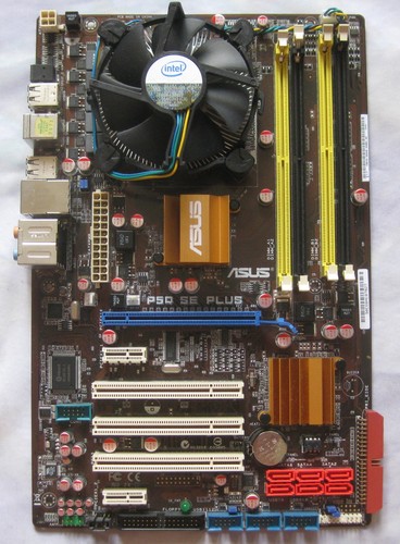 Asus p5q plus mit cpu - se,