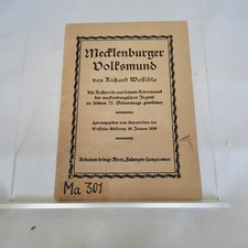 Mecklenburger Volksmund von Richard Wossidlo