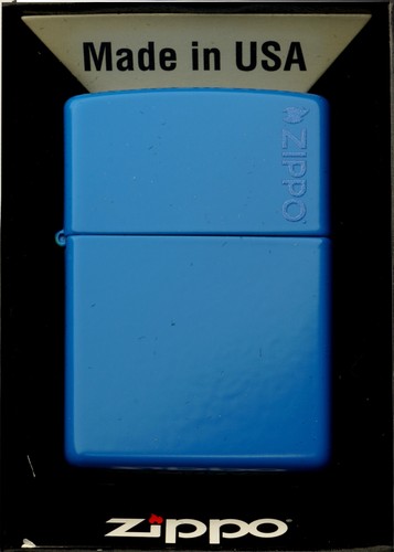 Zippo benzinfeuerzeug sky - benzinfeuerzeug, blue