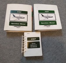 Original Boeing 737-300/500 Operations Manual & Quick Reference Handbook