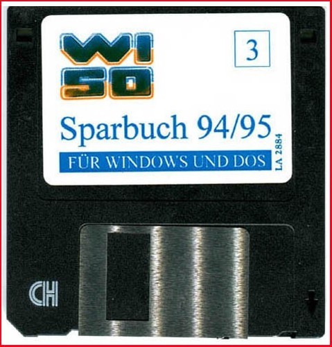 Diskette wiso sparbuch - diskette,