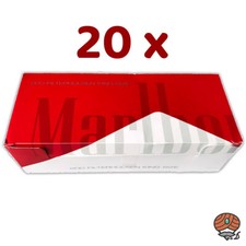4000 x Marlboro Red / Rot Filterhülsen = 20 Pack à 200 Stück