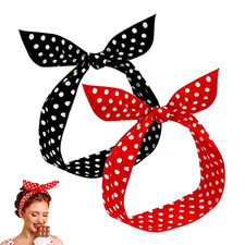 2 Stück Polka Runde Haarband