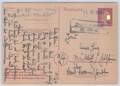 Deutsches reich postkarte mit - deutsches,