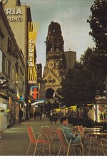 Schöne  AK Berlin - Kurfürstendamm - Gedächtniskirche - Abendstimmung