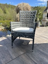 Terrassen Sessel Italienischer Style, Grau Mit Hellen Polster
