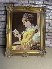 Gobelin Stickbild „Lesende