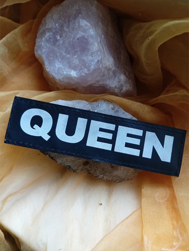 Queen klettlogo 3 cm - klettlogo,