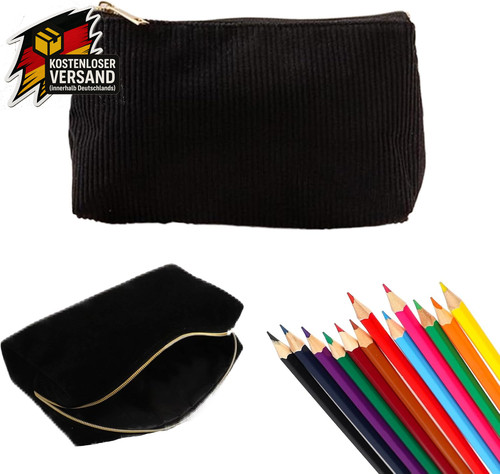 Stiftetasche cordstoff - stiftetasche,