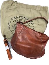 Campomaggi Umhängetasche Beuteltasche Leder braun metallic