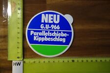 Alter Aufkleber Hausbau Handwerk Schreiner Fenster Türen G.U-966 Kippbeschlag